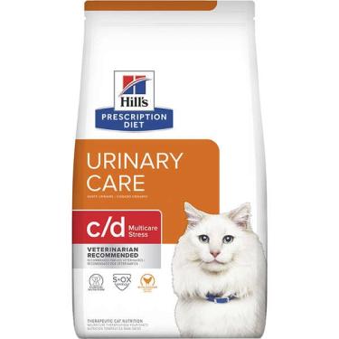 Imagem de Ração Seca Hill's Prescription Diet c/d Multicare Stress Cuidado Urinário para Gatos Adultos - 1,8 Kg.
