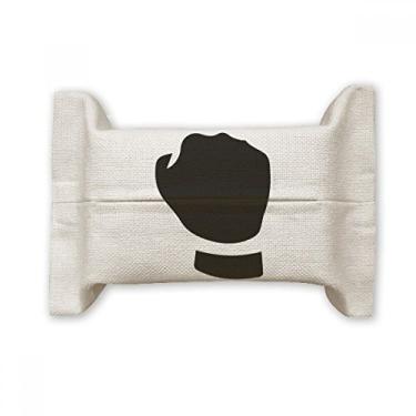 Imagem de Bolsa de linho de algodão com estampa de contorno de gesto Make A Fist