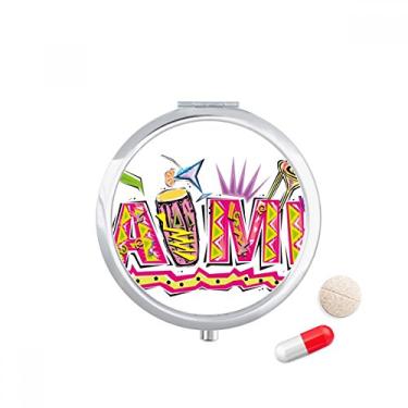 Imagem de Porta-comprimidos com slogan mambo rosa da cultura do México