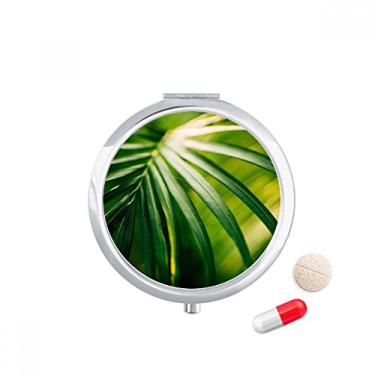 Imagem de Caixa de comprimidos para fotografia natural Sunshine Leaf Plant Nature Pocket Medicine Storage Box Dispenser recipiente