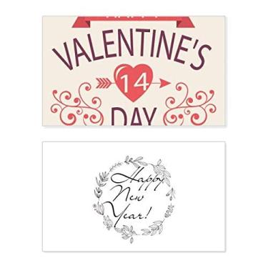 Imagem de Feliz Dia dos Namorados Vermelho 14 Coração Flecha Ano Novo Festival Cartão Bless Mensagem Presente