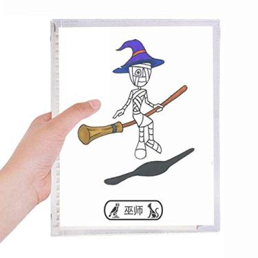 Imagem de Caderno Egito Múmia Halloween Mágico Horus Folhas Soltas Diário Recarregável Diário Papelaria