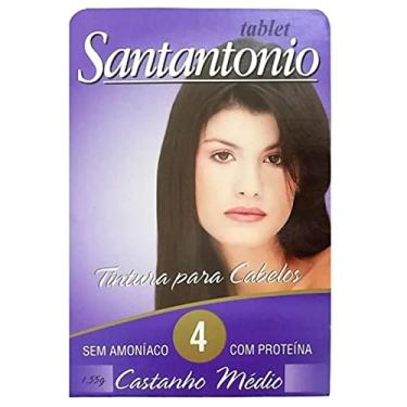 Imagem de Tablet Santantônio - Número 4 - Castanho Médio - Cartela - Tablete Santantônio/Tablet Santo Antônio/Tablete Santo Antônio - Sem Amoníaco - Com Proteínas