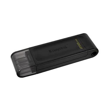 Imagem de Kingston DataTraveler 70 256GB USB-C Flash Drive | USB 3.2 Gen 1 | DT70/256GB, preto