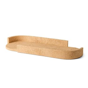 Imagem de Bandeja Decorativa Oval em Poliresina Bege 33cm 16334 Mart