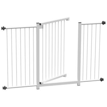 Imagem de Grade Portão Pet Bebê Divisor Ambiente 68 A 123 Cm - Branco