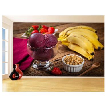 Imagem de Papel De Parede 3D Alimentos Açai Na Taça Frutas 3,5M Al449