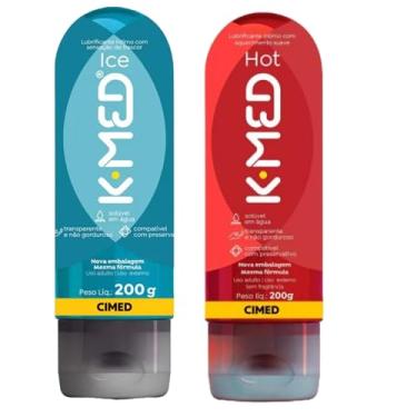 Imagem de Lubrificante Íntimo Kmed Hot e Kmed Ice Esquenta e Esfria 200g cada