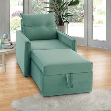 Imagem de Poltrona Icaria 3 em 1 Poltrona Chaise Cama 85cm Estofama