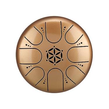 Imagem de XIBANY 5 Polegada tambor de língua de aço 8 notas tambor handpan com tambor mallet dedo picaretas percussão para meditação yoga*