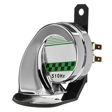 Imagem de Buzina de ar super alta 12 V 130 dB Universal impermeável alto caracol sirene buzina de ar para caminhão motocicleta carro trem buzinas kit (cor: prata)
