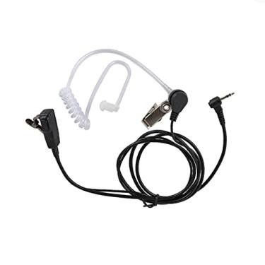 Imagem de Walkie Talkie Fone de ouvido de 2,5 mm com tubo acústico oculto de 1 pino Fone de ouvido com microfone PTT compatível com Motorola Talkabout MH230R MR350R T200