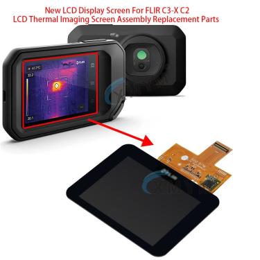 Imagem de Nova tela LCD para FLIR C3-X C2 LCD Thermal Imaging Screen Assembly Peças de reposição