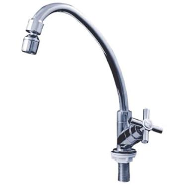 Imagem de Torneira Cromada Cozinha Bica Móvel Registro Cruzeta Civitt