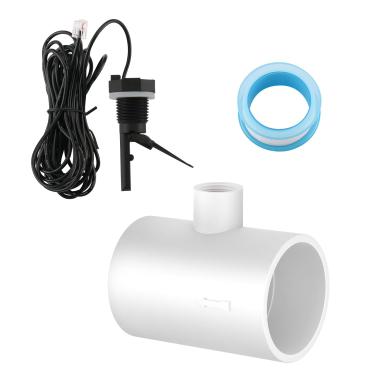 Imagem de WENGART Interruptor de fluxo para o sistema Hayward Salt, compatível com todos os sistemas de geradores de cloro Hayward Goldline e Aqua Sal, conjunto de interruptor de fluxo GLX-FLO-RP com cabo de 4,5 m (com camiseta)