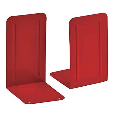 Imagem de Acrimet Bibliocanto Premium – Suporte para Livros de Metal 1 Par, Vermelho
