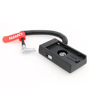Imagem de DRRI NP-F970 Placa de bateria 12V ângulo reto 2 pinos placa de bateria para Teradek Cube Bond COLR/Z Cam E2-S6 E2-F6 E2-F8