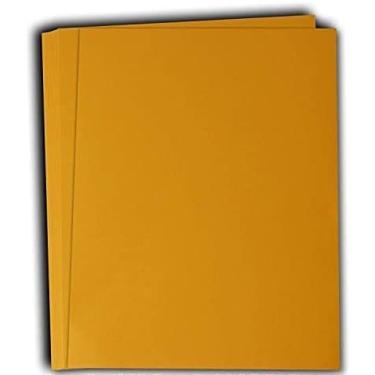 Imagem de Hamilco Papel de cartolina colorida 28 x 43 cm papel de cartolina dourada Sun Pacote com 50