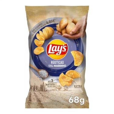 Imagem de Batata Frita Lays Rústica Sal Marinho 68G