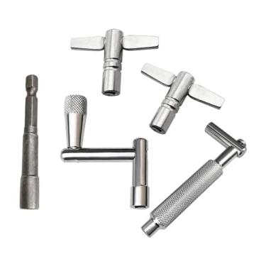 Imagem de Vaveren 5 teclas de tambor de metal com chave, peças de afinação de tambor Z para caixa, instrumentos de percussão