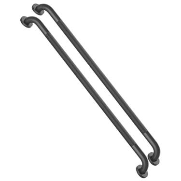 Imagem de Pacote com 2 barras de apoio de chuveiro antiderrapante de 91,4 cm de diâmetro, barra de apoio de banheiro Munzong, barra de equilíbrio de banheiro serrilhada, suporte de trilho de mão de segurança para deficientes idosos alça de banho