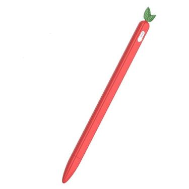 Imagem de GANGANPRO Estojo compatível com Apple Pencil 2ª geração, acessórios de aderência para Apple Pencil 2ª geração - Morango