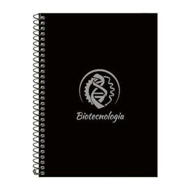 Imagem de Caderno Colegial 1 Matéria Profissões Biotecnologia (Preto e Prata)
