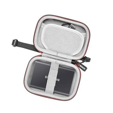 Imagem de RLSOCO Estojo de transporte para SSD portátil SAMSUNG T9/T7 Shield/T7/T7 Touch/T5 de 1 TB/2 TB/4 TB/500 GB (apenas estojo)