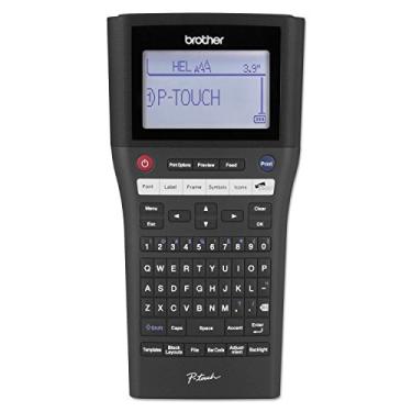 Imagem de Brother P-touch, PTH500LI, etiquetadora conectável por PC, etiquetadora portátil recarregável, formatação de um toque, tela Brother vívida brilhante, preta