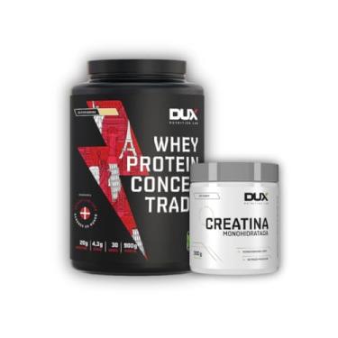 Imagem de Kit Whey Concentrado Dux 900g + Creatina monohidrata 300g (900g, BUTTER COOKIES)