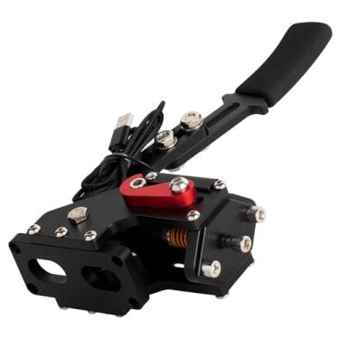 Imagem de bravedog 64Bit Hall Sensor USB Handbrake with Clamp PC Windows system for Sim Racing Game for LGT G25 G27 G29 T500 T300 (Golden)