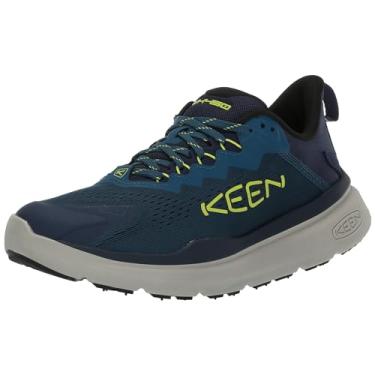 Imagem de KEEN Tênis de caminhada masculino Wk450 confortável, durável, leve e respirável, Legion Blue/Evening Primrose, 46