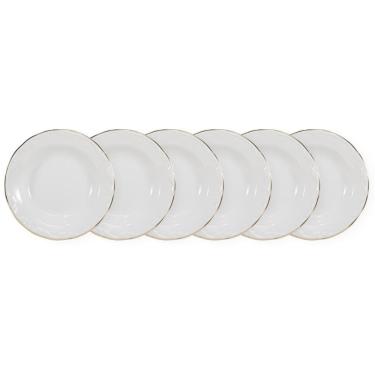 Imagem de Conjunto de Pratos Fundos 06 Peças Pomerode Ouro Schmidt