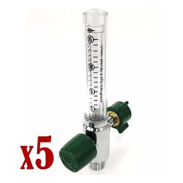 Imagem de Kit Com 5 Fluxometro Para Oxigênio Unitec