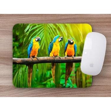 Imagem de Mouse Pad Emborrachado Personalizado Animais Exóticos Selvagens - Delu