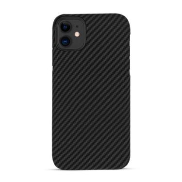 Imagem de Capinha compatível com iPhone 11 Slim Textura Fibra Carbono - GCM CASE