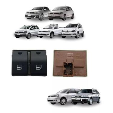 Imagem de Botão Duplo Vidro Elétrico Gol G5 G4 G6 G7 Saveiro Crossfox - yonic