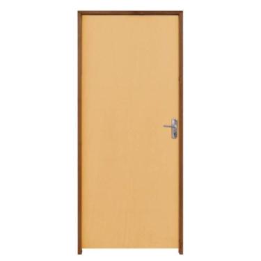 Imagem de Porta Lisa Mescla 80x210cm com Fechadura e Batente 11 - RD1005 - RODAM