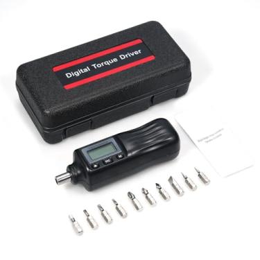 Imagem de Chave de fenda de torque digital, chave de fenda de 1/10.2 cm, chave de torque eletricista, chave de fenda com LCD faixa de torque de 0,1 a 0,5 N.m, chave de fenda ajustável, torque com pontas em