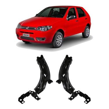 Imagem de Kit 2 Bandeja Suspensão Dianteira Fiat Palio Fire 2014-2016 - Auto Fle