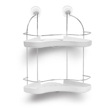 Imagem de Cantoneira Dupla Cromo Colors Branco - Niquelart, Aço, Branco