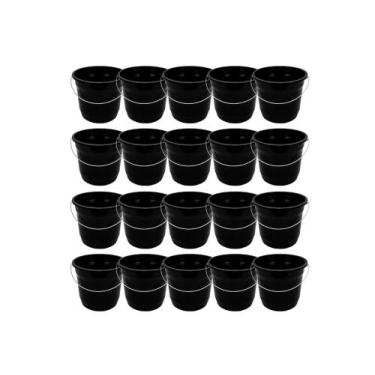 Imagem de Kit 20 Balde Para Gelo Baldes Plástico Com Alça Reforçada - babykidsst