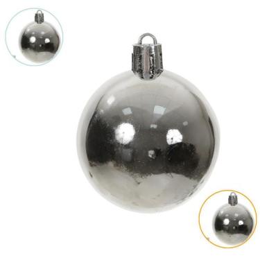 Imagem de Kit 4 Bolas Prstas Para Árvore De Natal Grande 5cm Lisa - Florarte