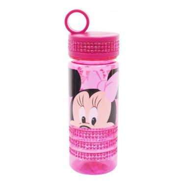 Imagem de Garrafa Garrafinha Infantil Menina Rosa Minnie Mouse - 500ml - Taimes,