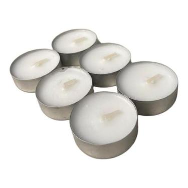 Imagem de Kit 6 Velas Rechaud Difusor Flutuante Foundue Branca 11Gr - Meta Ataca