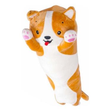 Imagem de Almofada Gatinho Cachorrinho Pelúcia Fofa Antialérgica 70cm - POLIBRIN