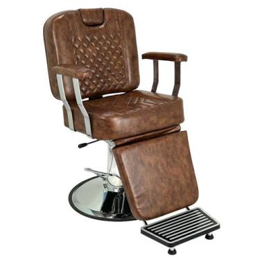 Imagem de Poltrona Cadeira Reclinável Paloma De Barbeiro Com Base - BM Moveis, M