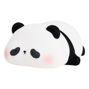Imagem de Luminária De Silicone Noturna Panda Recarregável Toque - opapro