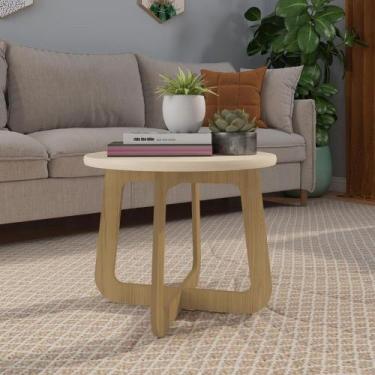 Imagem de Mesa de Centro Jasmin Artely, Off White/Carvalho