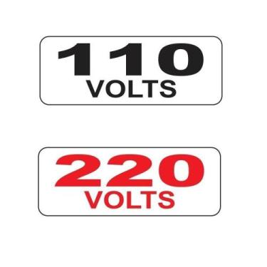 Imagem de Etiqueta 110v com 12 identificação auto adesiva pvc caiado